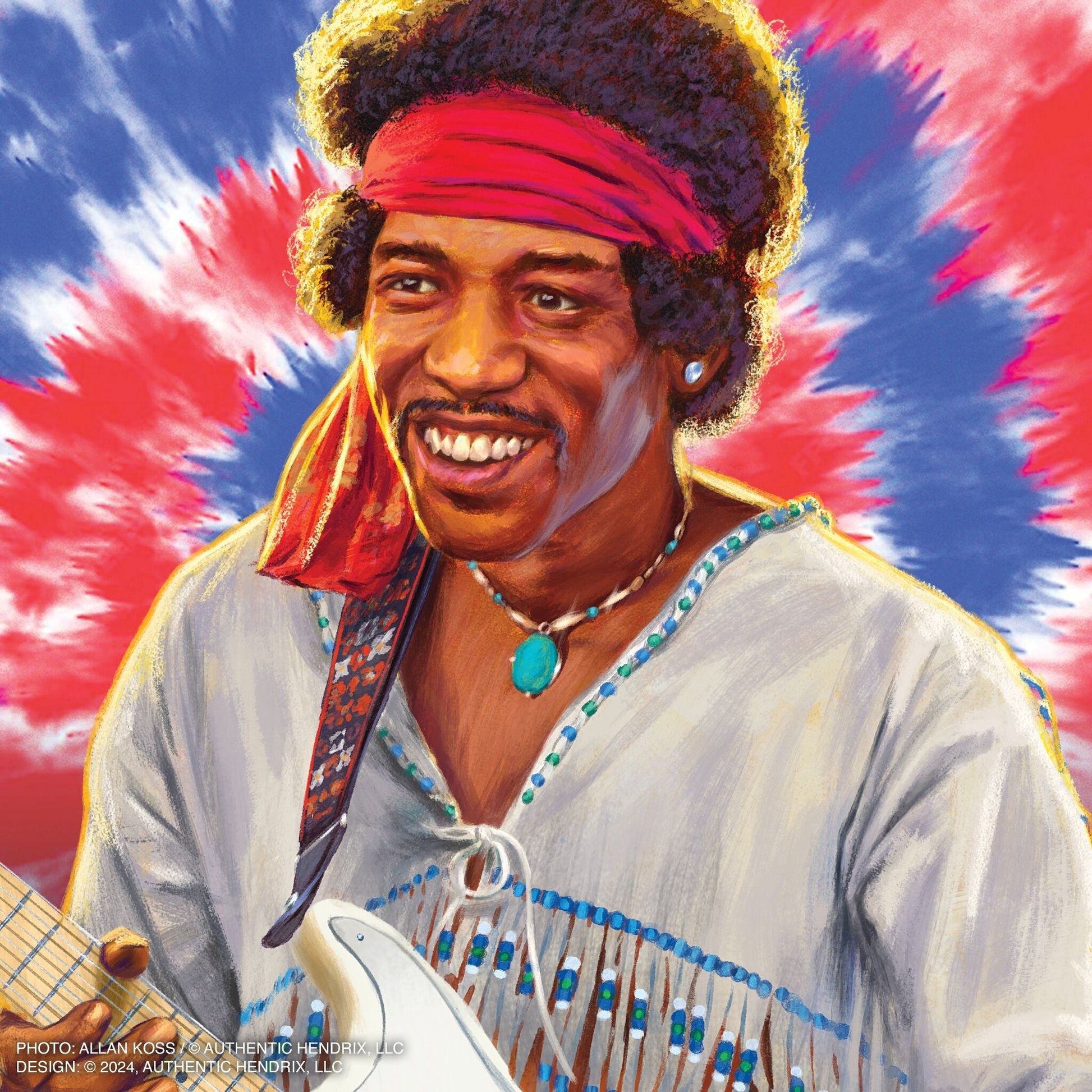 Super7 x Jimi Hendrix (Festival) ReAction Figure - Mainstay Entertainment
