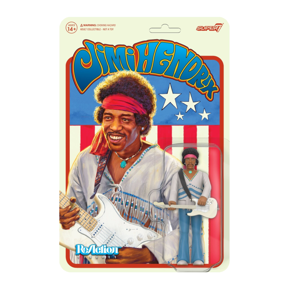 Super7 x Jimi Hendrix (Festival) ReAction Figure - Mainstay Entertainment