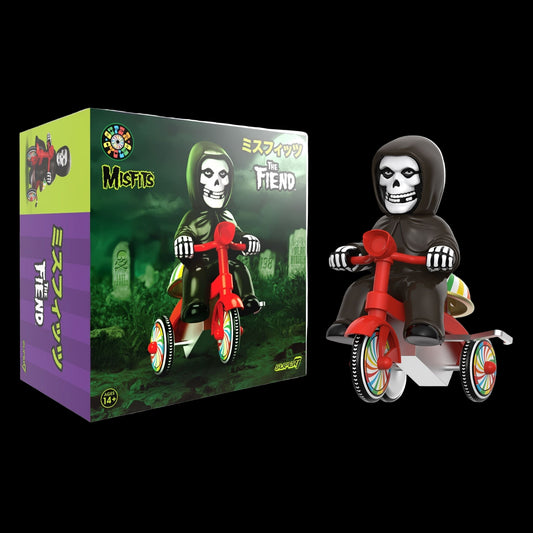 Super7 x MISFITS - Super Cycles - Fiend (Black w/ Red Trike) Toy - Mainstay Entertainment