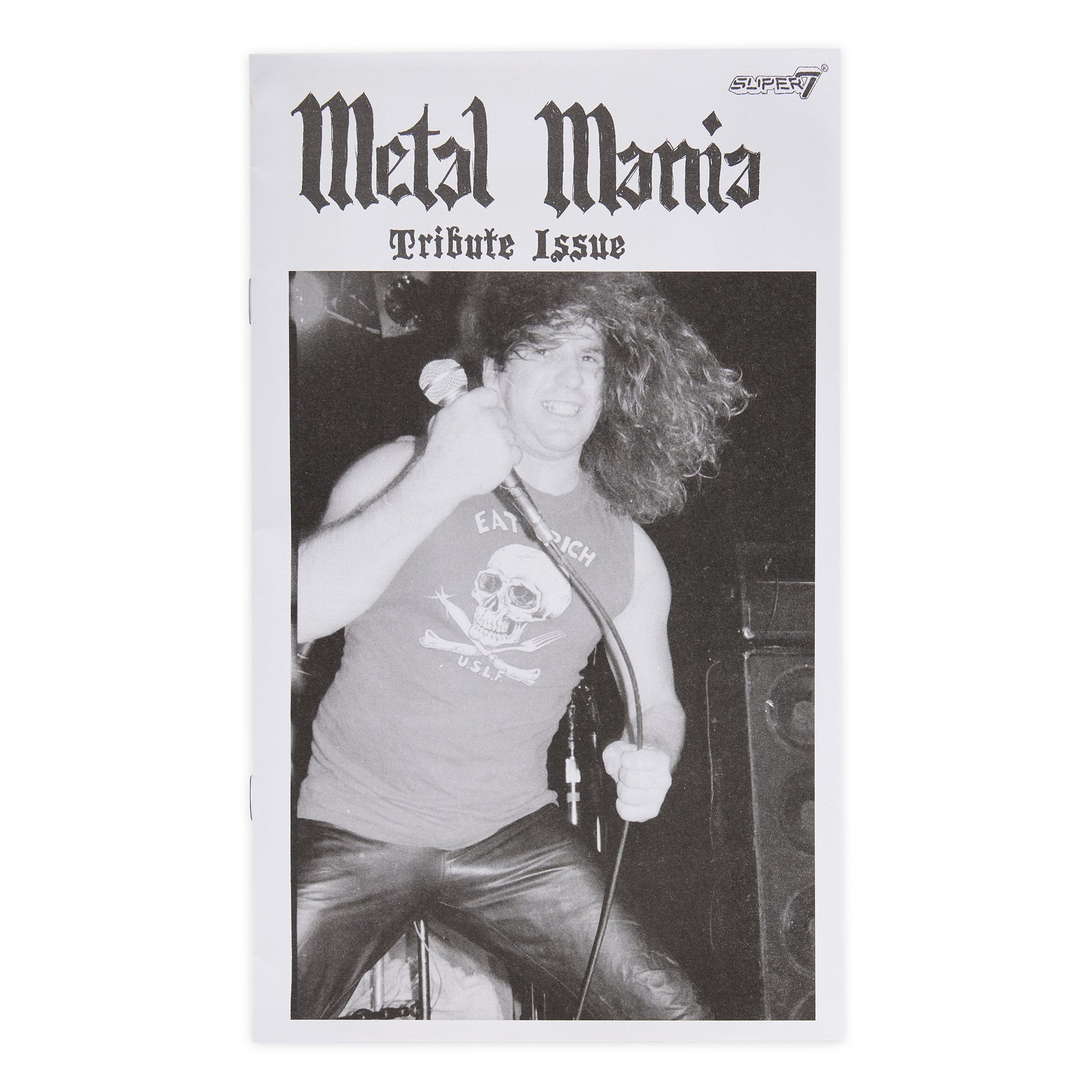 Super7 x Metal Mania Fanzine - Paul Baloff  ReAction Figure Bundle - Mainstay Entertainment