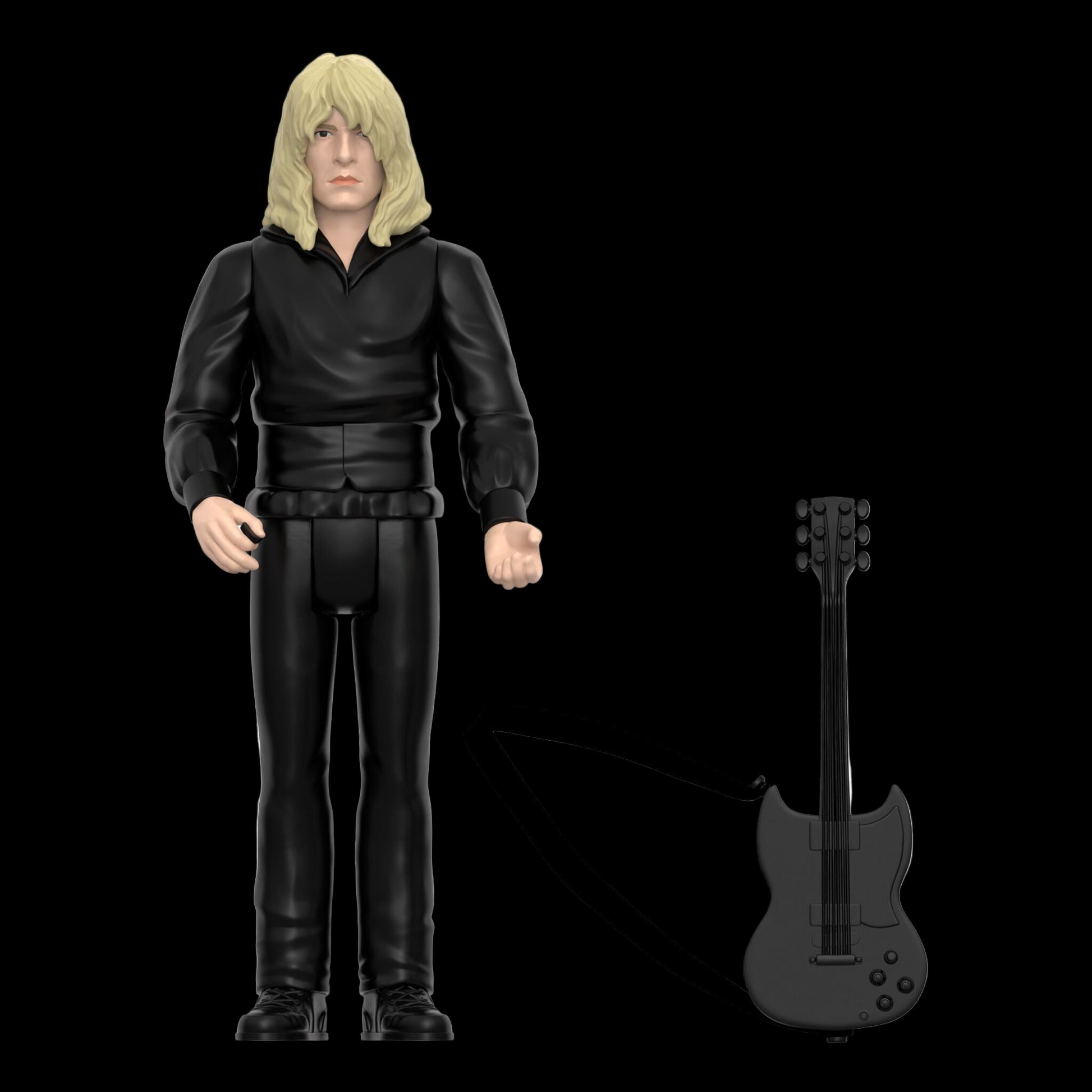 Super7 x SPINAL TAP - David St. Hubbins (None More Black) - ReAction Figure - Mainstay Entertainment