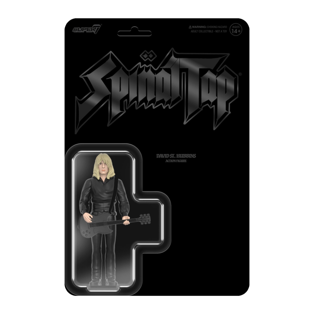 Super7 x SPINAL TAP - David St. Hubbins (None More Black) - ReAction Figure - Mainstay Entertainment