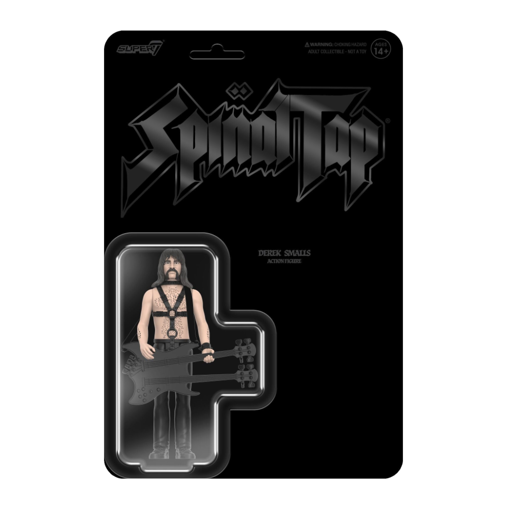 Super7 x SPINAL TAP - Derek Smalls (None More Black) - ReAction Figure - Mainstay Entertainment