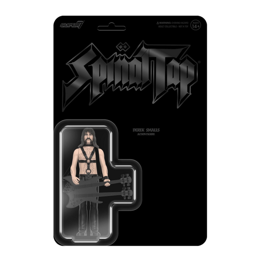 Super7 x SPINAL TAP - Derek Smalls (None More Black) - ReAction Figure - Mainstay Entertainment