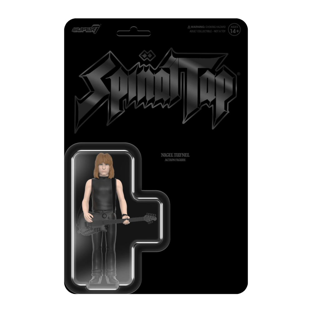 Super7 x SPINAL TAP - Nigel Tufnel (None More Black) - ReAction Figure - Mainstay Entertainment