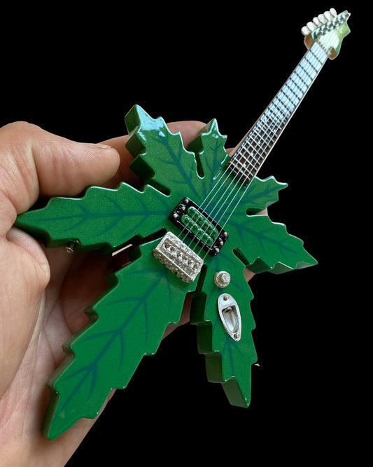Sweet Leaf Guitars® "Mary Jane Marijuana Shape" Licensed Mini Guitar - Mainstay Entertainment