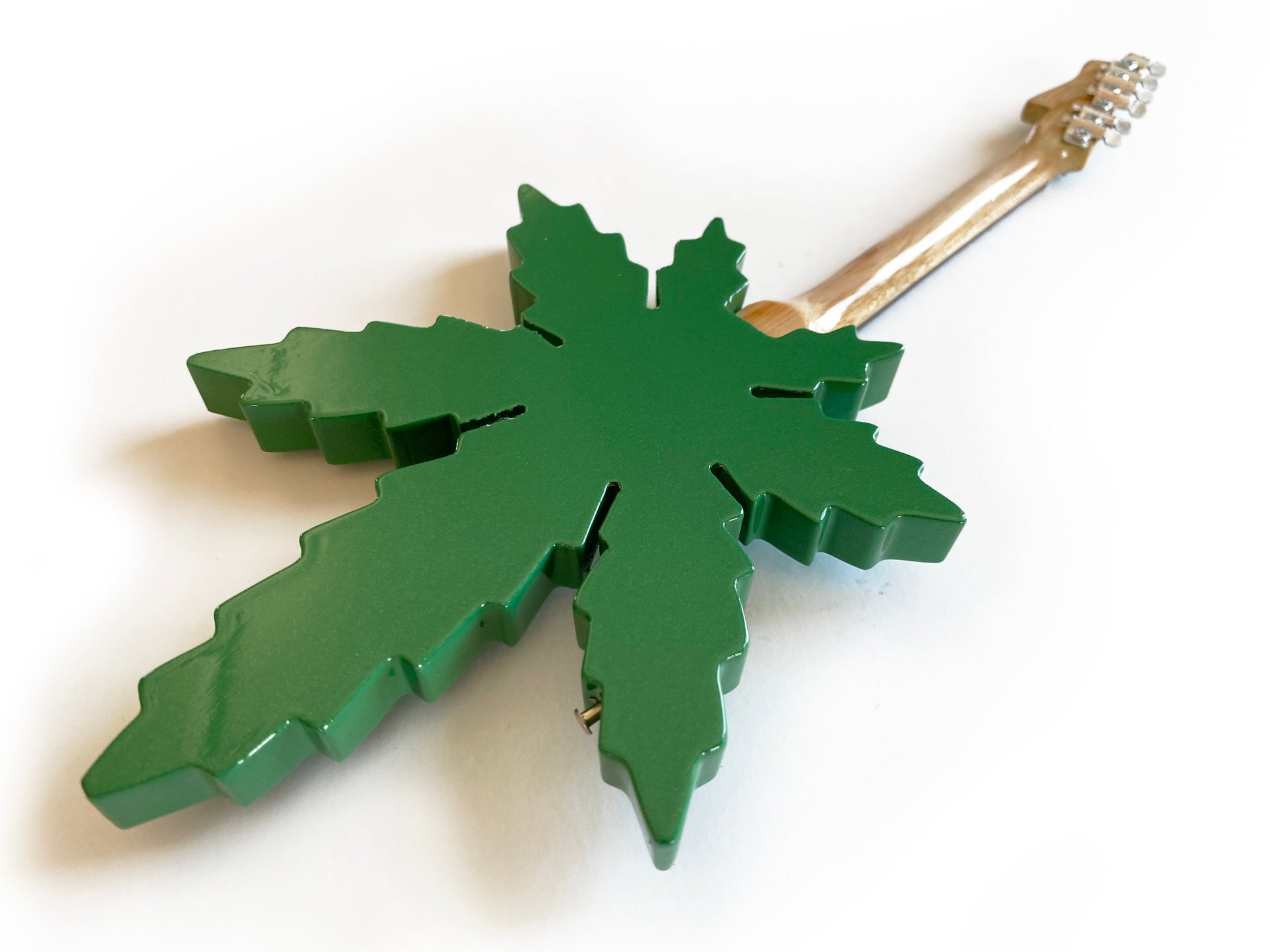 Sweet Leaf Guitars® "Mary Jane Marijuana Shape" Licensed Mini Guitar - Mainstay Entertainment