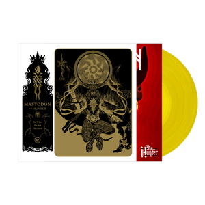 MASTODON ‘THE HUNTER’ LP (Exclusive – Yellow Vinyl) w/ SIGNED 12"x12" PAUL ROMANO PRINT Revolver Magazine
