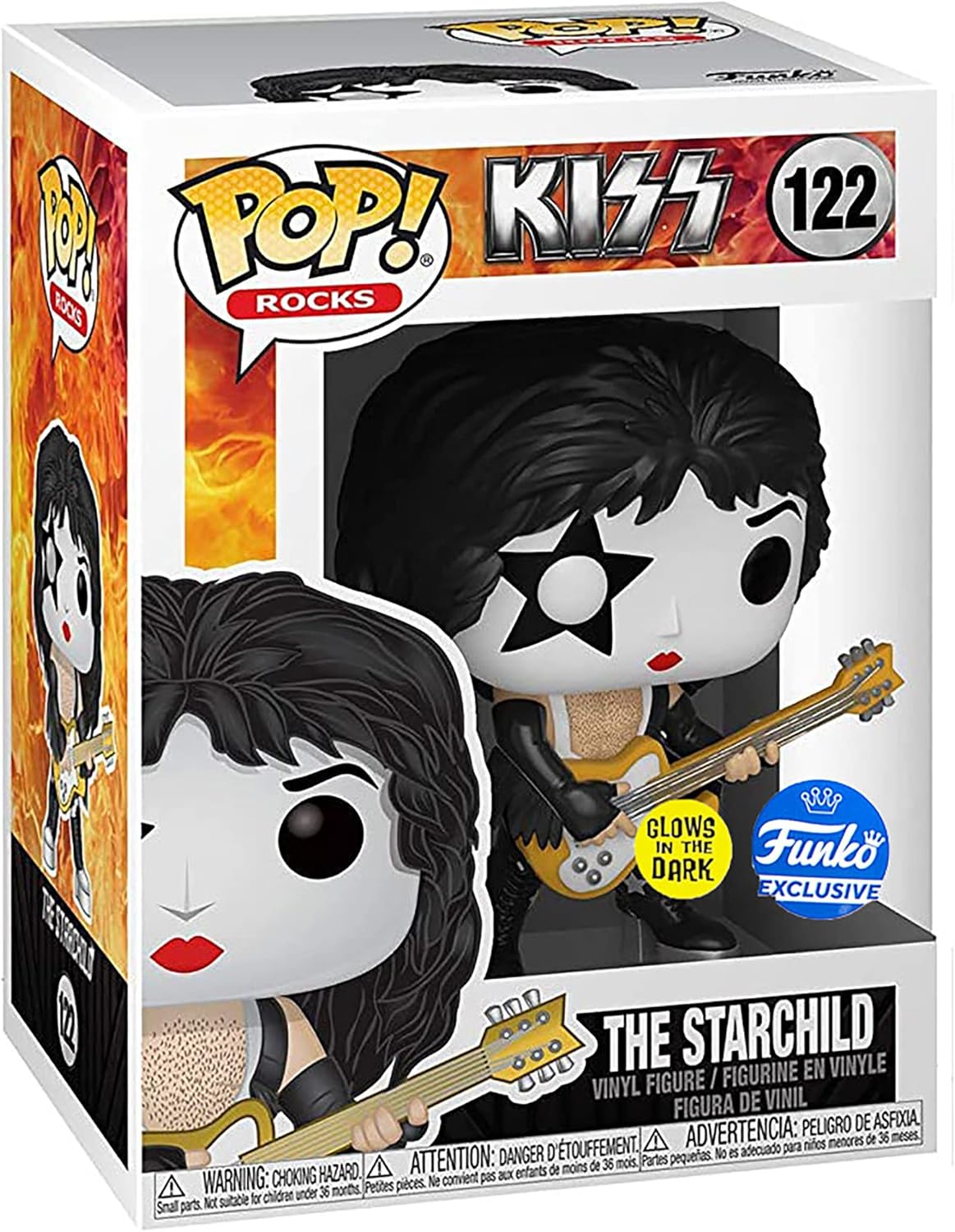 Funko Pop Rocks - KISS The Starchild #122 Exclusive Rock Movie Heroes