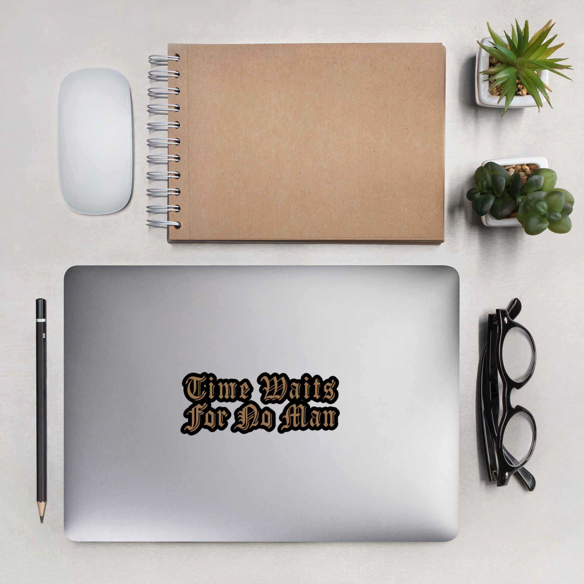 Time Waits For No Man "Logo" Die-Cut Sticker - Mainstay Entertainment