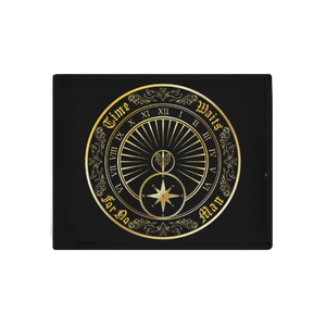 Time Waits For No Man "Sundial" PU Leather Folded Wallet - Mainstay Entertainment