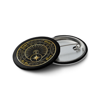 Time Waits For No Man "Sundial" Set of (5) Buttons - Mainstay Entertainment