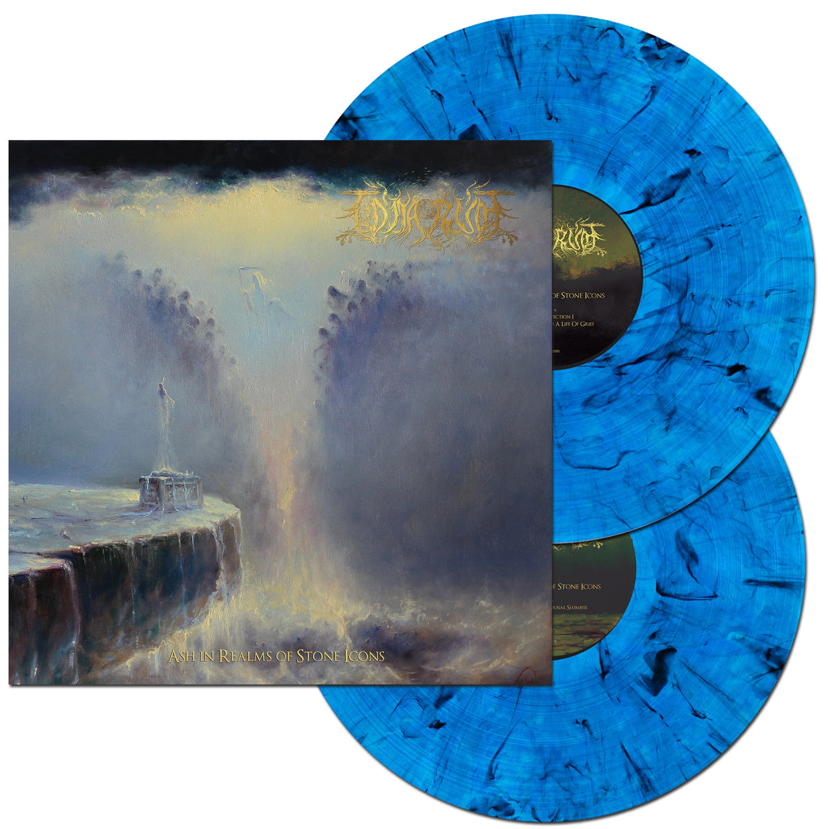 Tómarúm - Ash in Realms of Stone Icons on Blue Smoke LP Vinyl Prosthetic Records