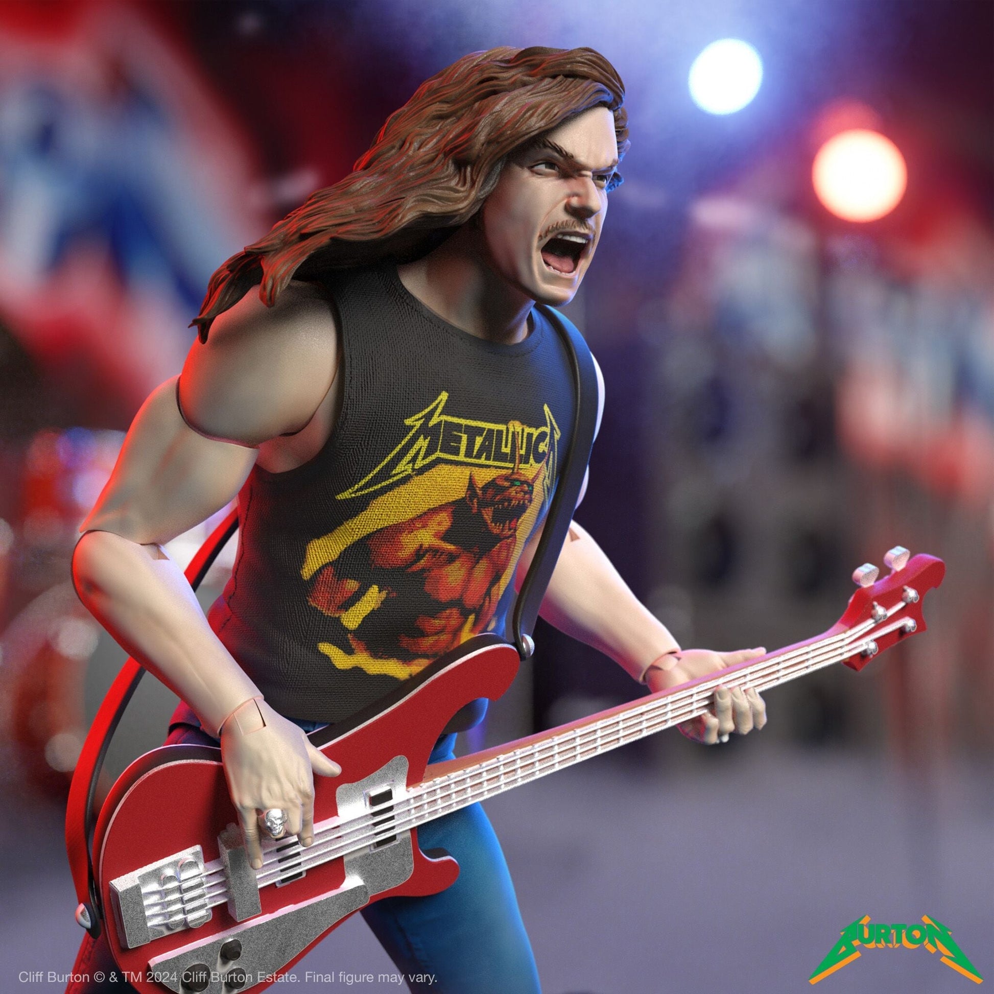 Super7 x Cliff Burton Ultimates Cliff Burton (Superhero Poster) Figure Metallica