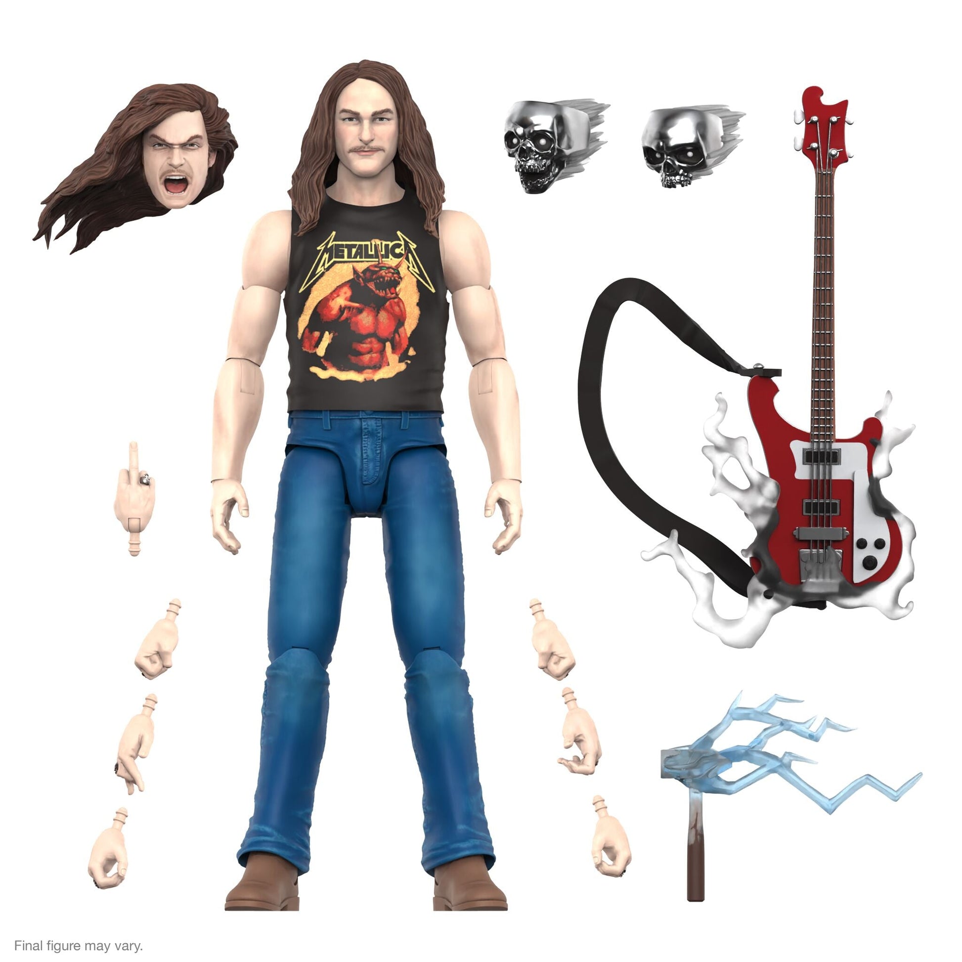 Super7 x Cliff Burton Ultimates Cliff Burton (Superhero Poster) Figure Metallica