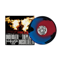 Underoath "The Place After This One" Black + Blue Red Swirl Vinyl
