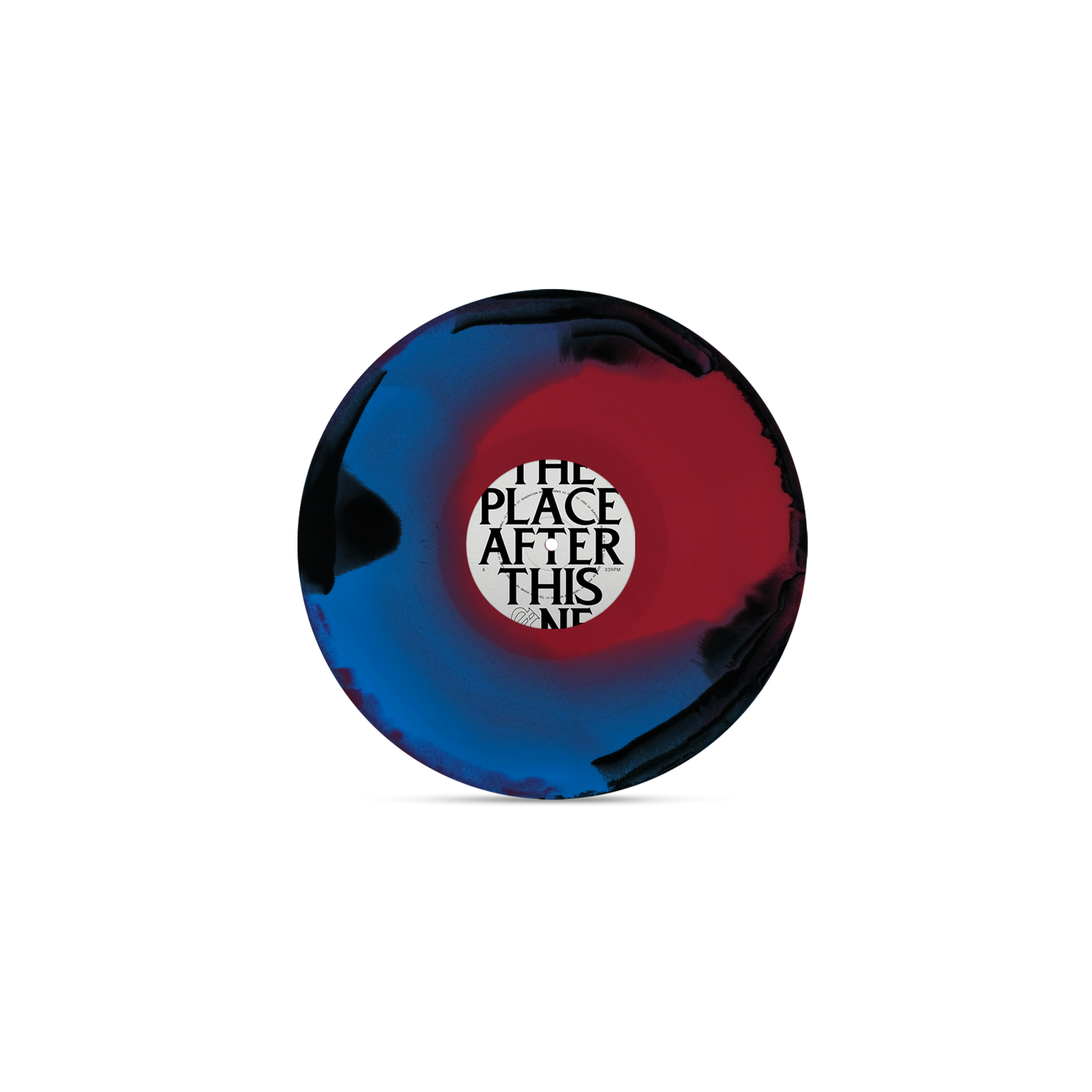 Underoath "The Place After This One" Black + Blue Red Swirl Vinyl