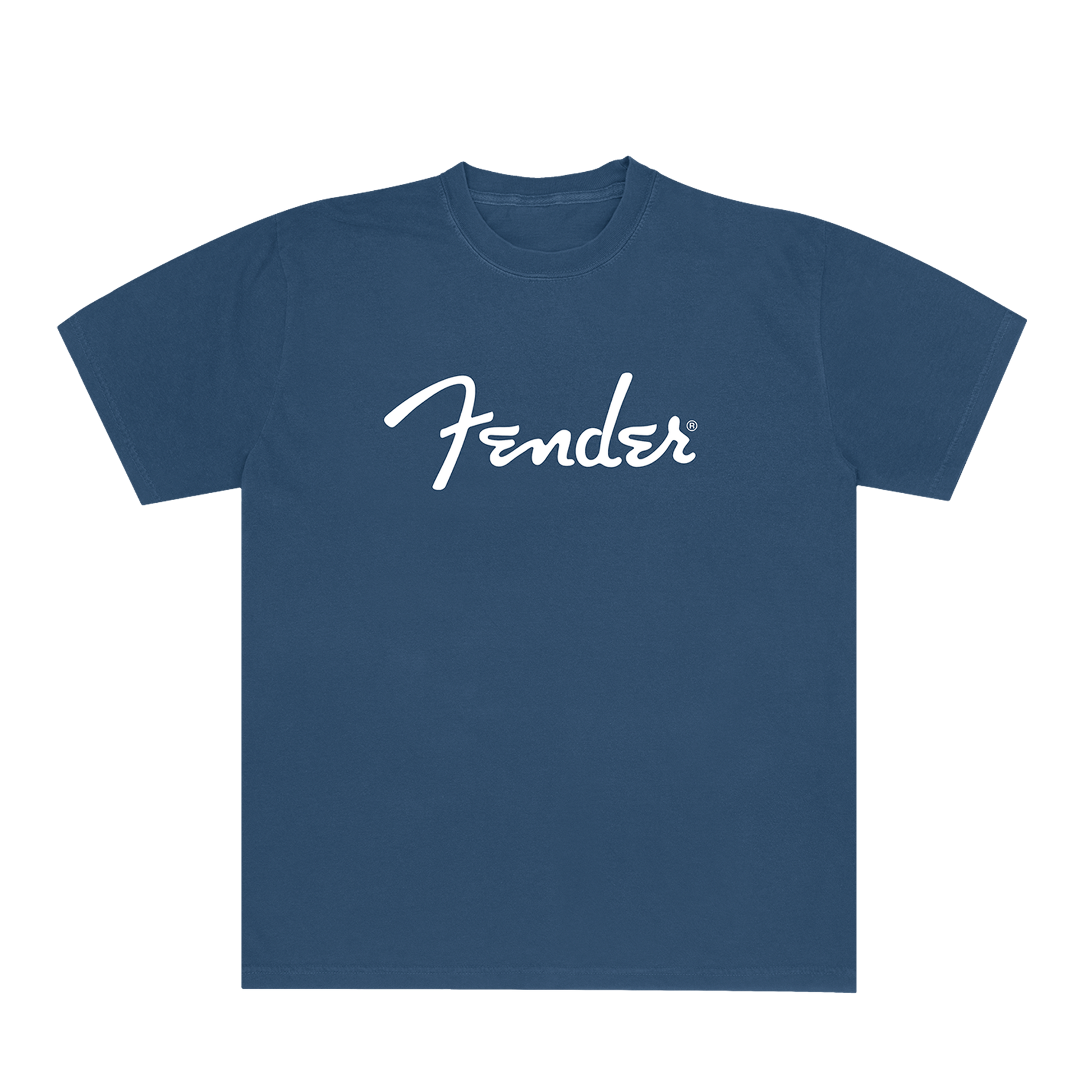 Fender "Spaghetti Logo" Indigo Blue Shirt