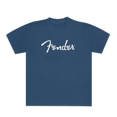 Fender "Spaghetti Logo" Indigo Blue Shirt