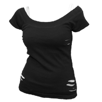 Urban Fashion "2-in-1 White Ripped" Shirt - Mainstay Entertainment