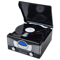 Victor Diner 7-in-1 Turntable Music Center with CD & MP3 Player and Bluetooth Function Jupiter Gear Home