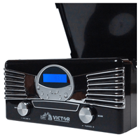 Victor Diner 7-in-1 Turntable Music Center with CD & MP3 Player and Bluetooth Function Jupiter Gear Home