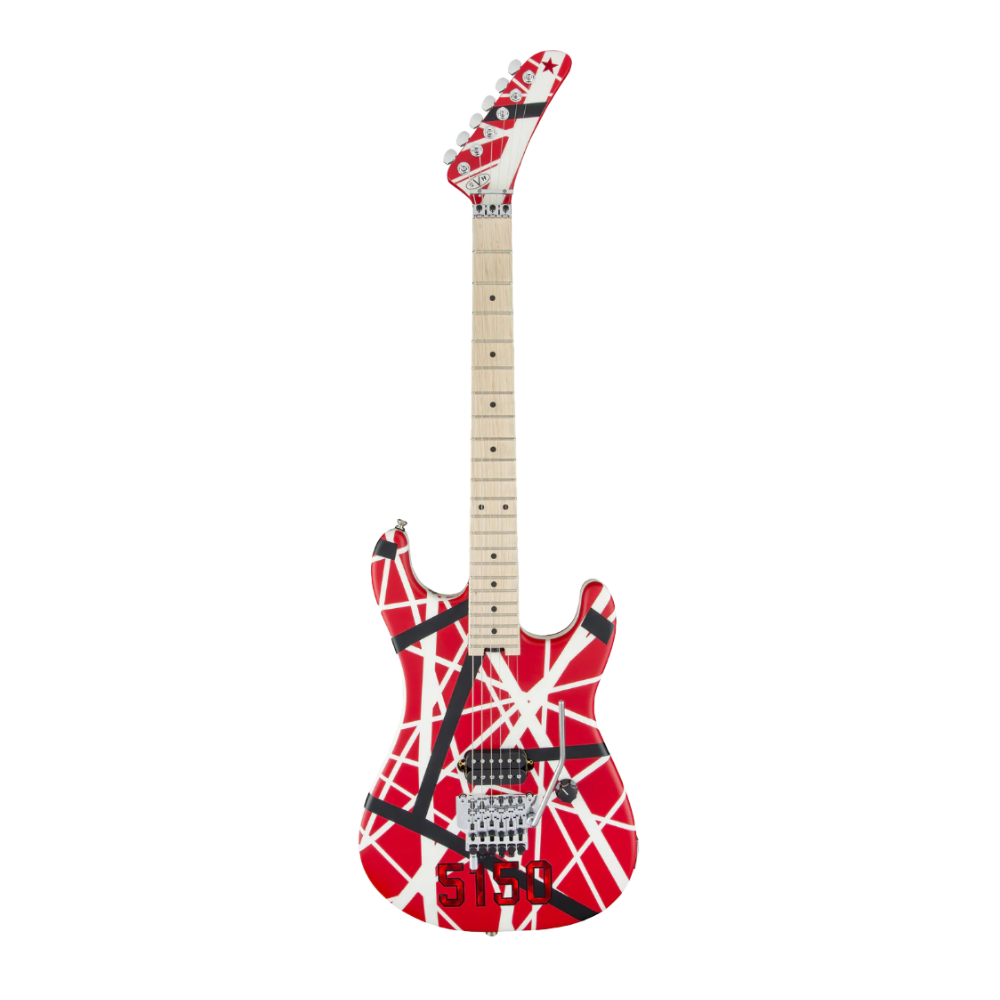 Van Halen "EVH - 5150" Black & Red Licensed  Mini Guitar - Mainstay Entertainment
