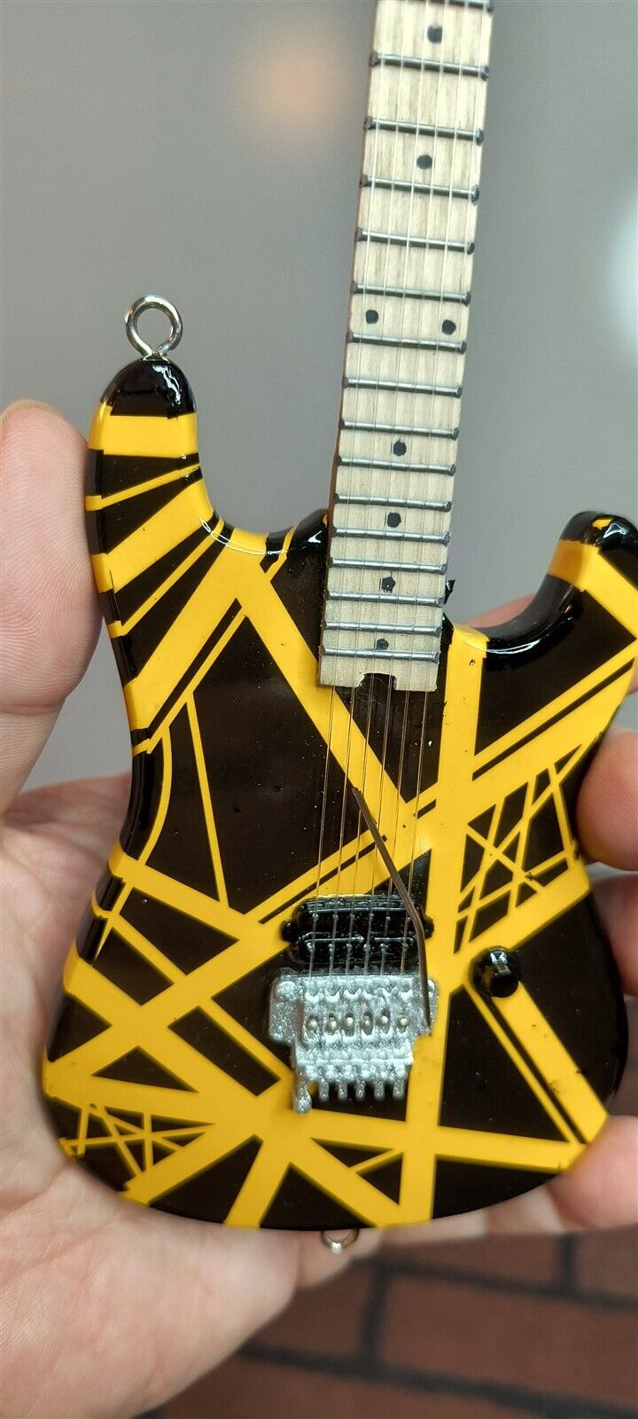 Van Halen "EVH - Bumblebee" Black & Yellow Licensed Mini Guitar - Mainstay Entertainment