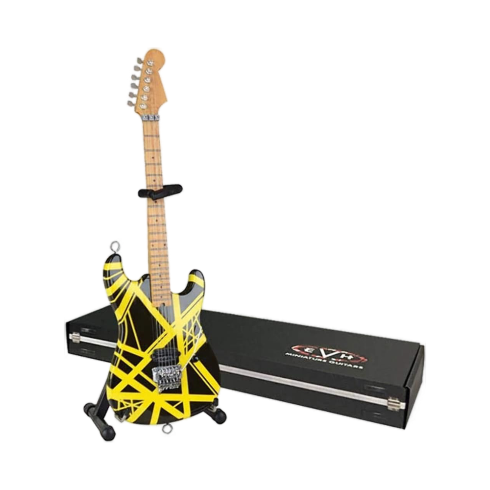 Van Halen "EVH - Bumblebee" Black & Yellow Licensed Mini Guitar - Mainstay Entertainment