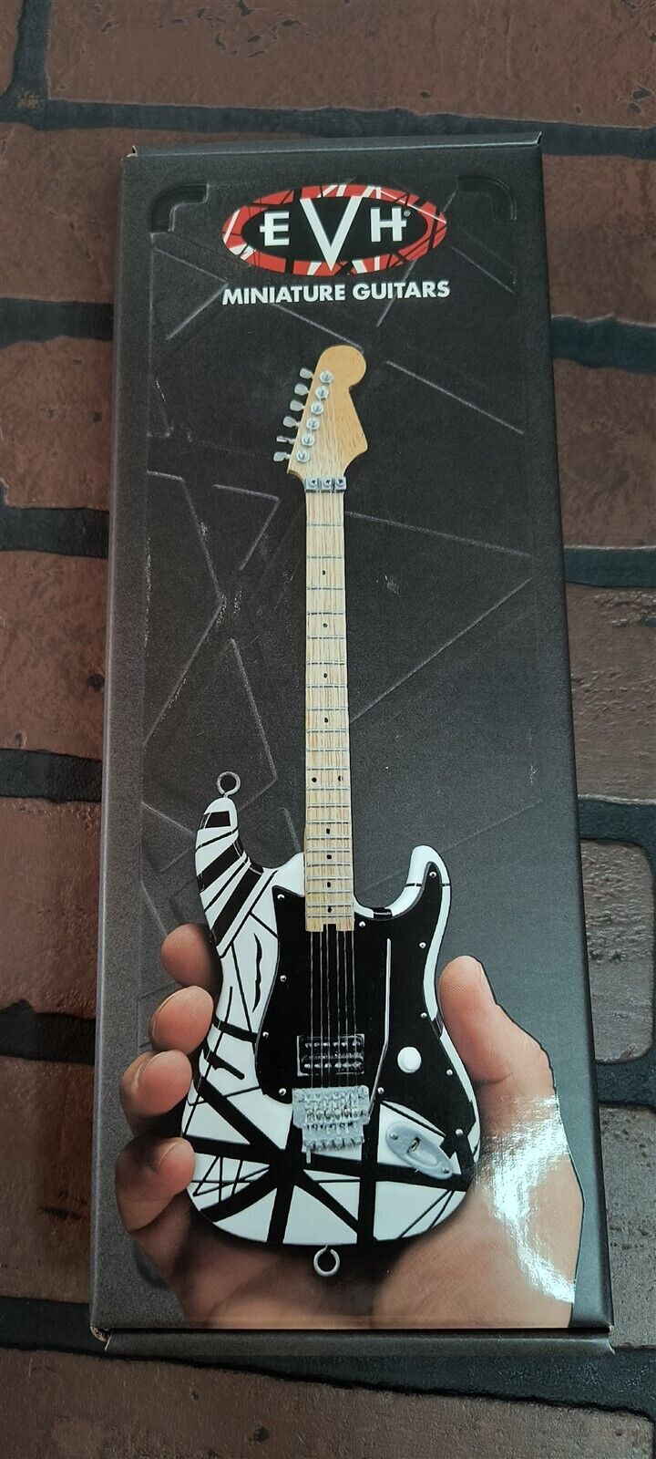 Van Halen "EVH - Eruption" B&W Licensed Mini Guitar - Mainstay Entertainment