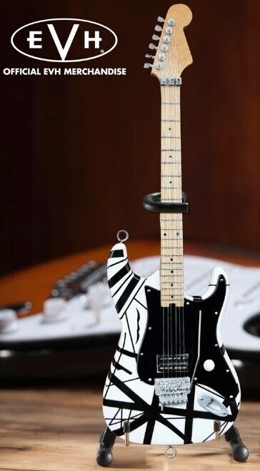 Van Halen "EVH - Eruption" B&W Licensed Mini Guitar - Mainstay Entertainment