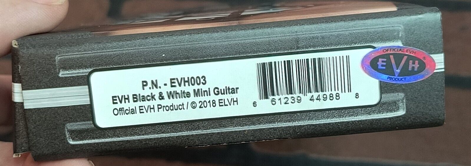 Van Halen "EVH - Eruption" B&W Licensed Mini Guitar - Mainstay Entertainment
