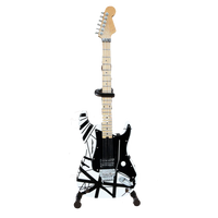 Van Halen "EVH - Eruption" B&W Licensed Mini Guitar - Mainstay Entertainment