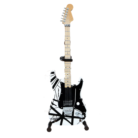 Van Halen "EVH - Eruption" B&W Licensed Mini Guitar - Mainstay Entertainment