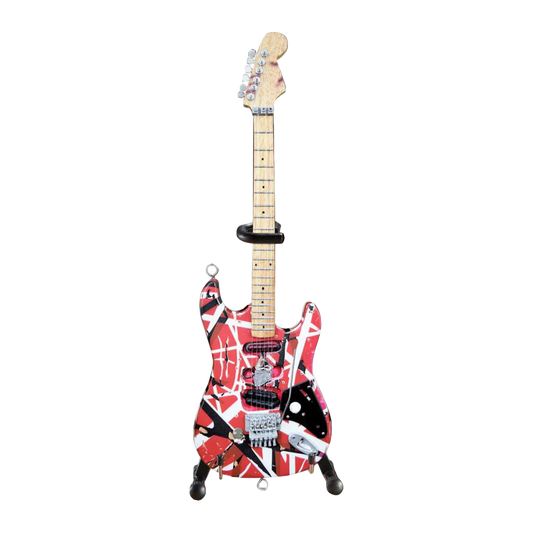 Van Halen "EVH - Frankenstein" Red & White Licensed Mini Guitar - Mainstay Entertainment