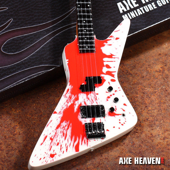 Van Halen "Michael Anthony -  Blood Bass" Licensed Mini Guitar - Mainstay Entertainment