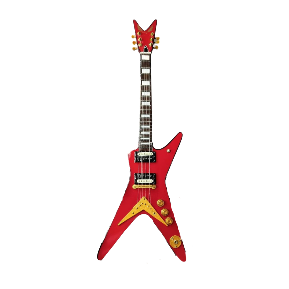 Van Halen "Sammy Hagar - Classic Dean Vintage Red ML" Licensed Mini Guitar - Mainstay Entertainment