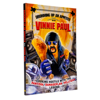 Vinnie Paul "Drumming Up An Appetite" Standard Hard Cover Book - Mainstay Entertainment