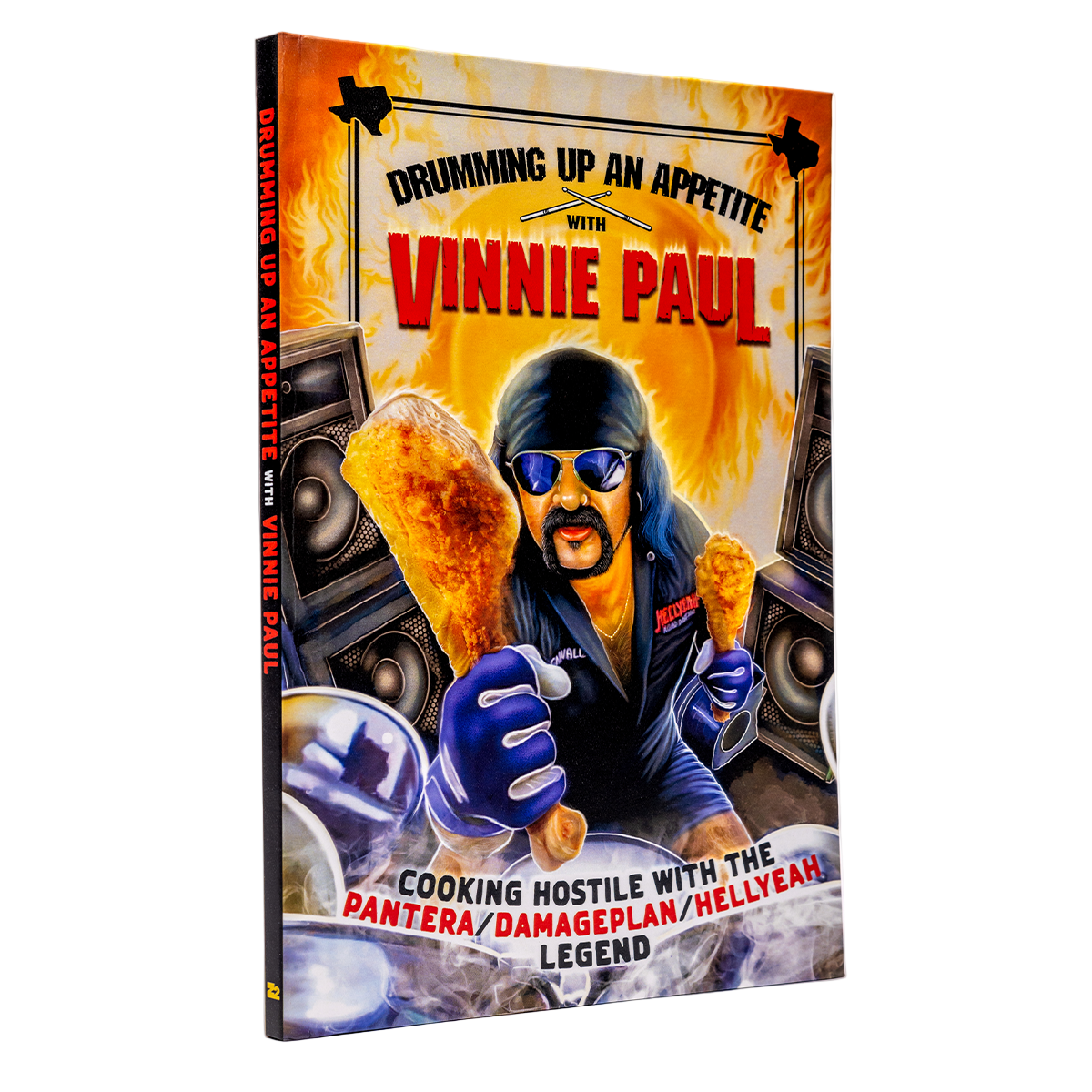 Vinnie Paul "Drumming Up An Appetite" Standard Hard Cover Book - Mainstay Entertainment