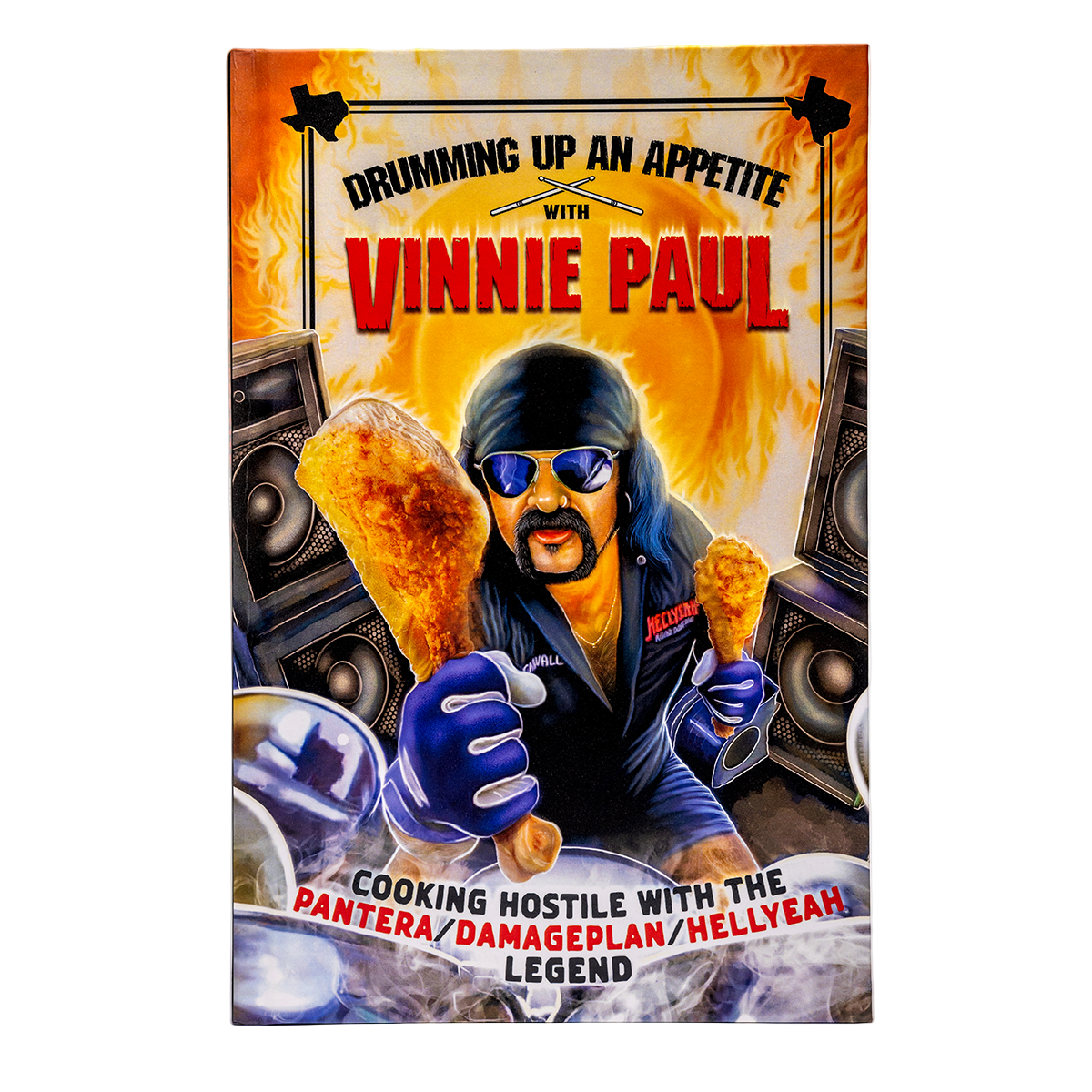 Vinnie Paul "Drumming Up An Appetite" Standard Hard Cover Book - Mainstay Entertainment