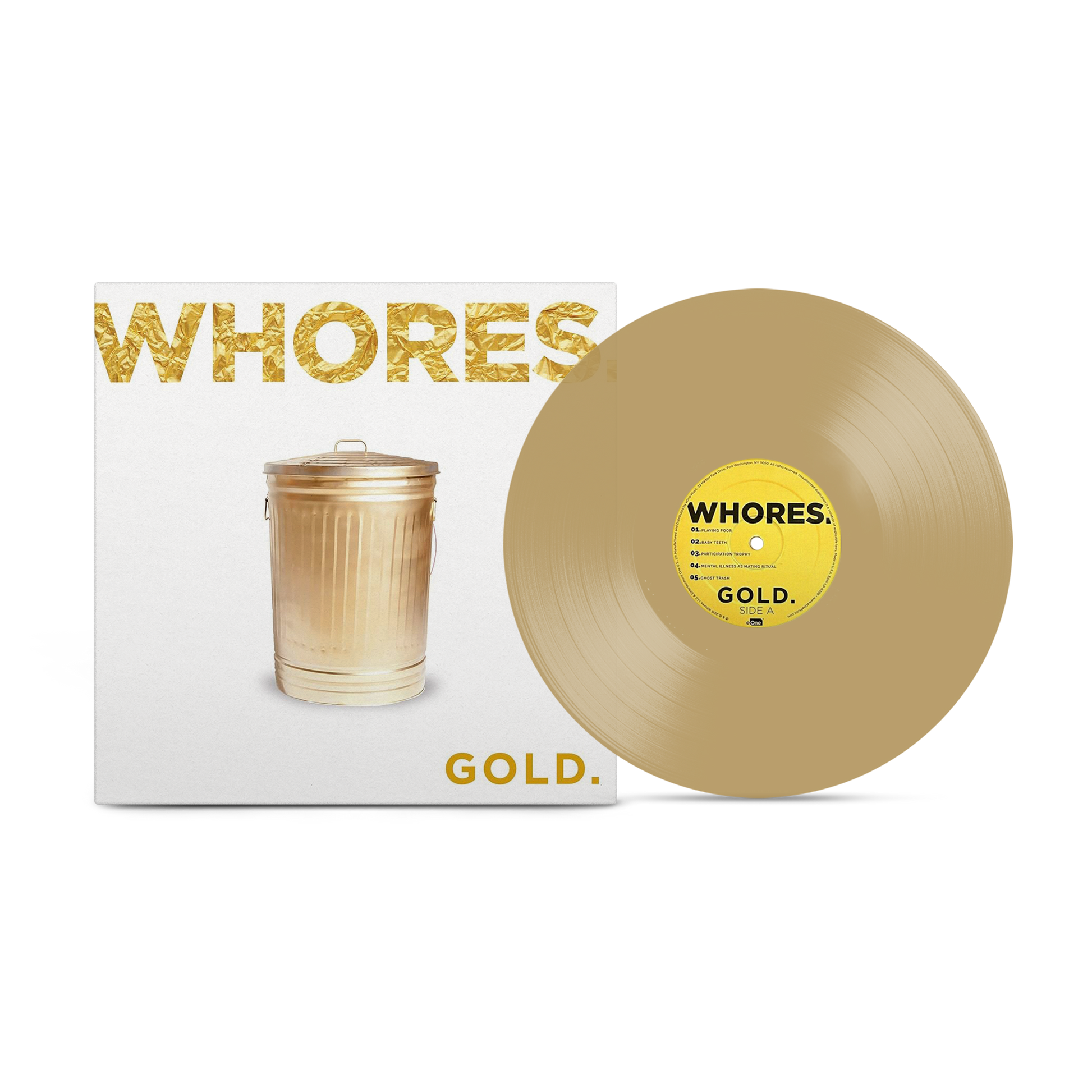 Whores. "Gold Opaque" Transparent Tan Vinyl