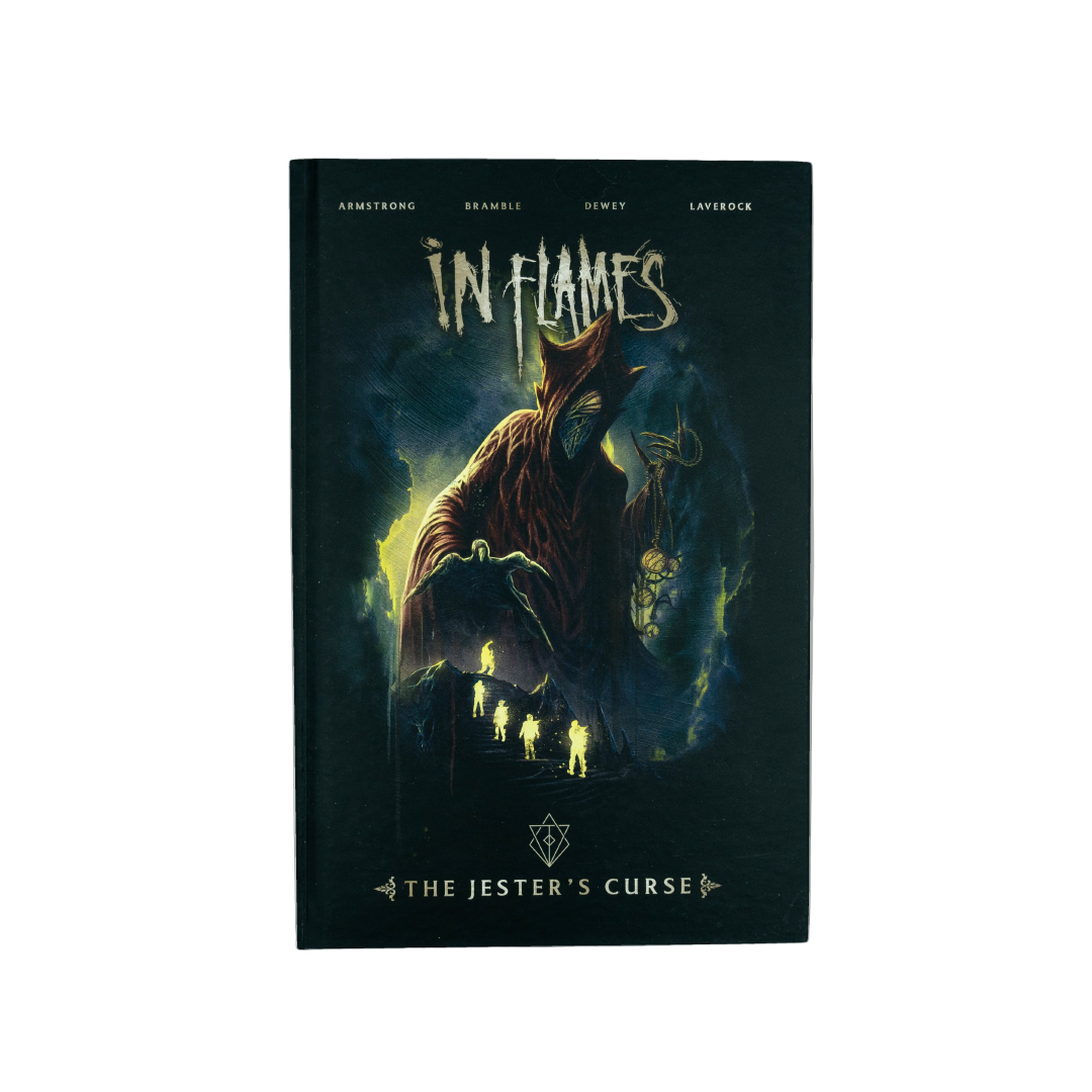 In Flames Presents "The Jester's Curse" Hard Cover Book