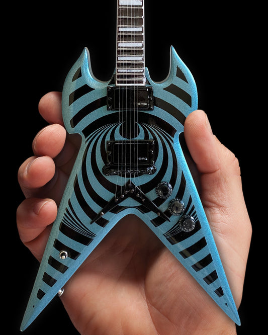 Zakk Wylde "Warhammer Pelham Blue Vertigo" Licensed Mini Guitar - Mainstay Entertainment