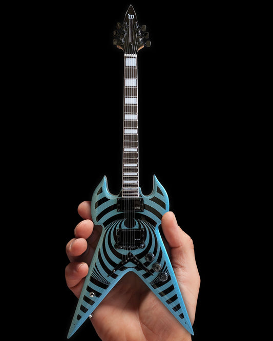 Zakk Wylde "Warhammer Pelham Blue Vertigo" Licensed Mini Guitar - Mainstay Entertainment