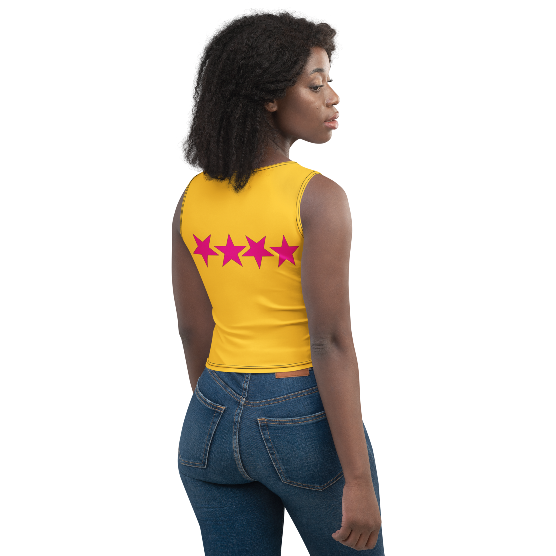 Flesh Parade "Dirty Sweet Yellow Women's Crop Top