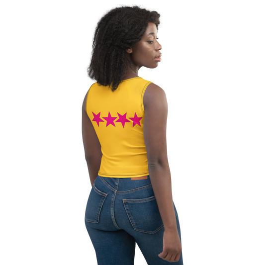 Flesh Parade "Dirty Sweet Yellow Women's Crop Top