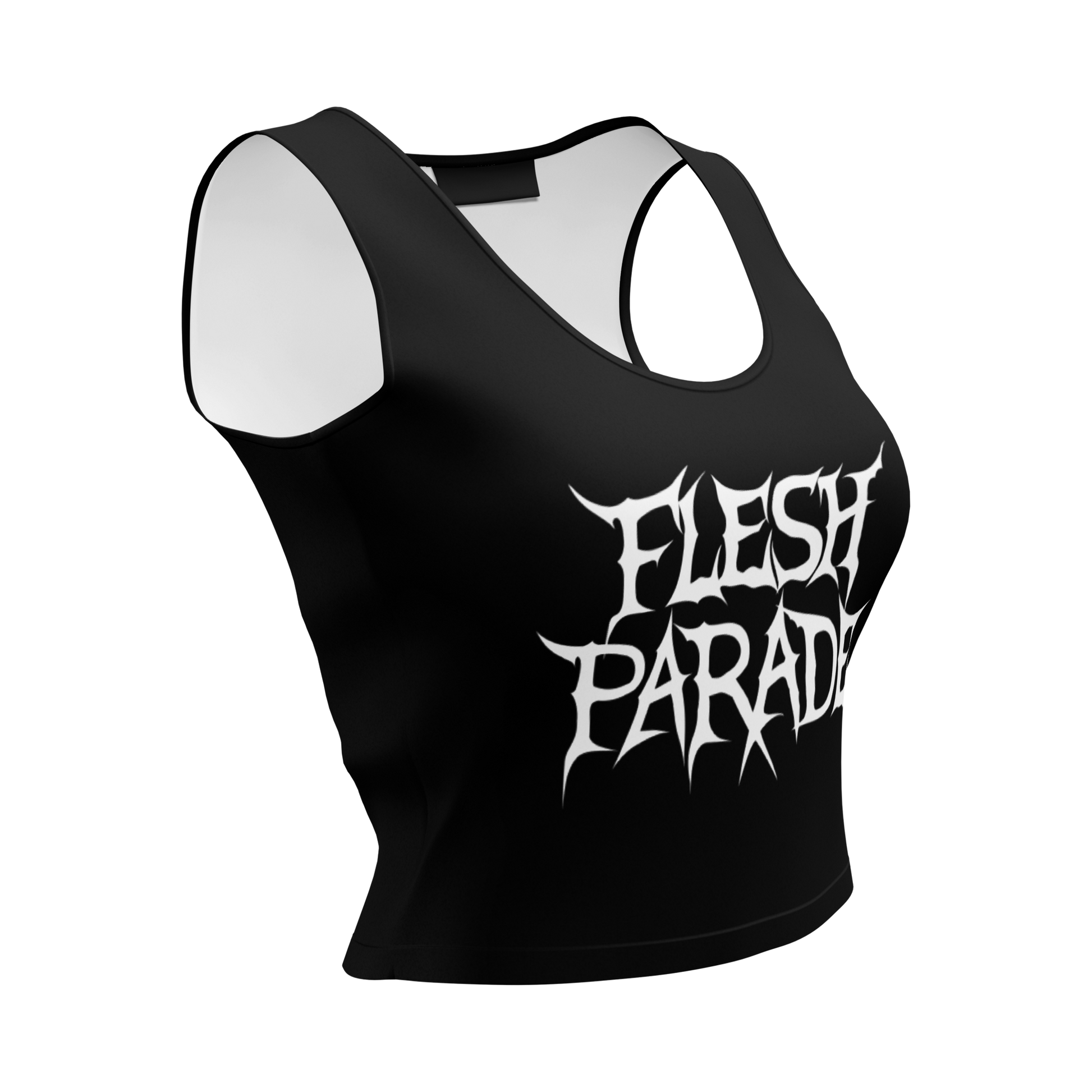 Flesh Parade "Classic Logo" Women's Crop Top