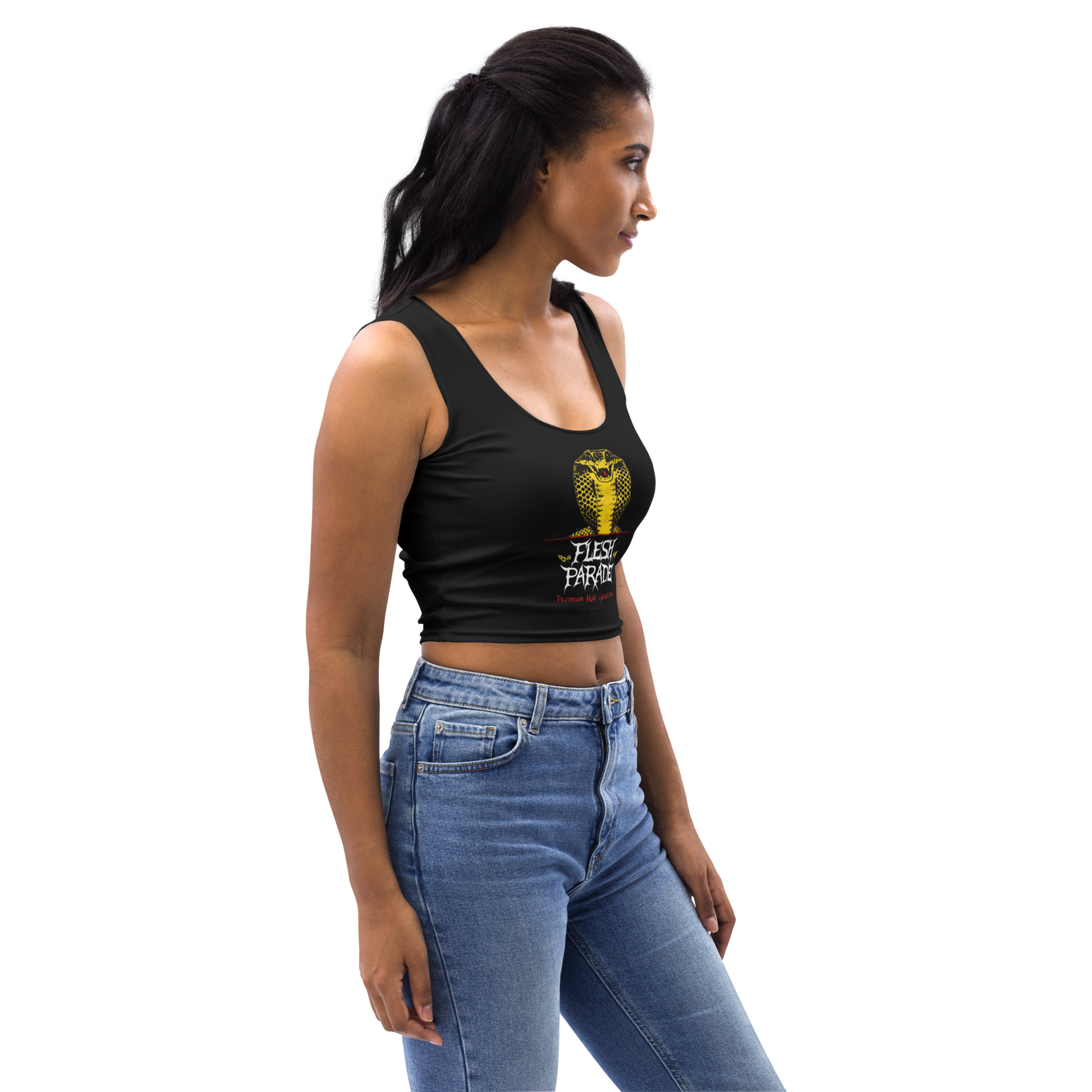Flesh Parade "King Cobra" Women's Crop Top