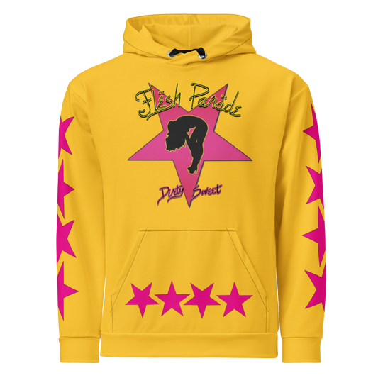 Flesh Parade "Dirty Sweet" Yellow Pullover Hoodie