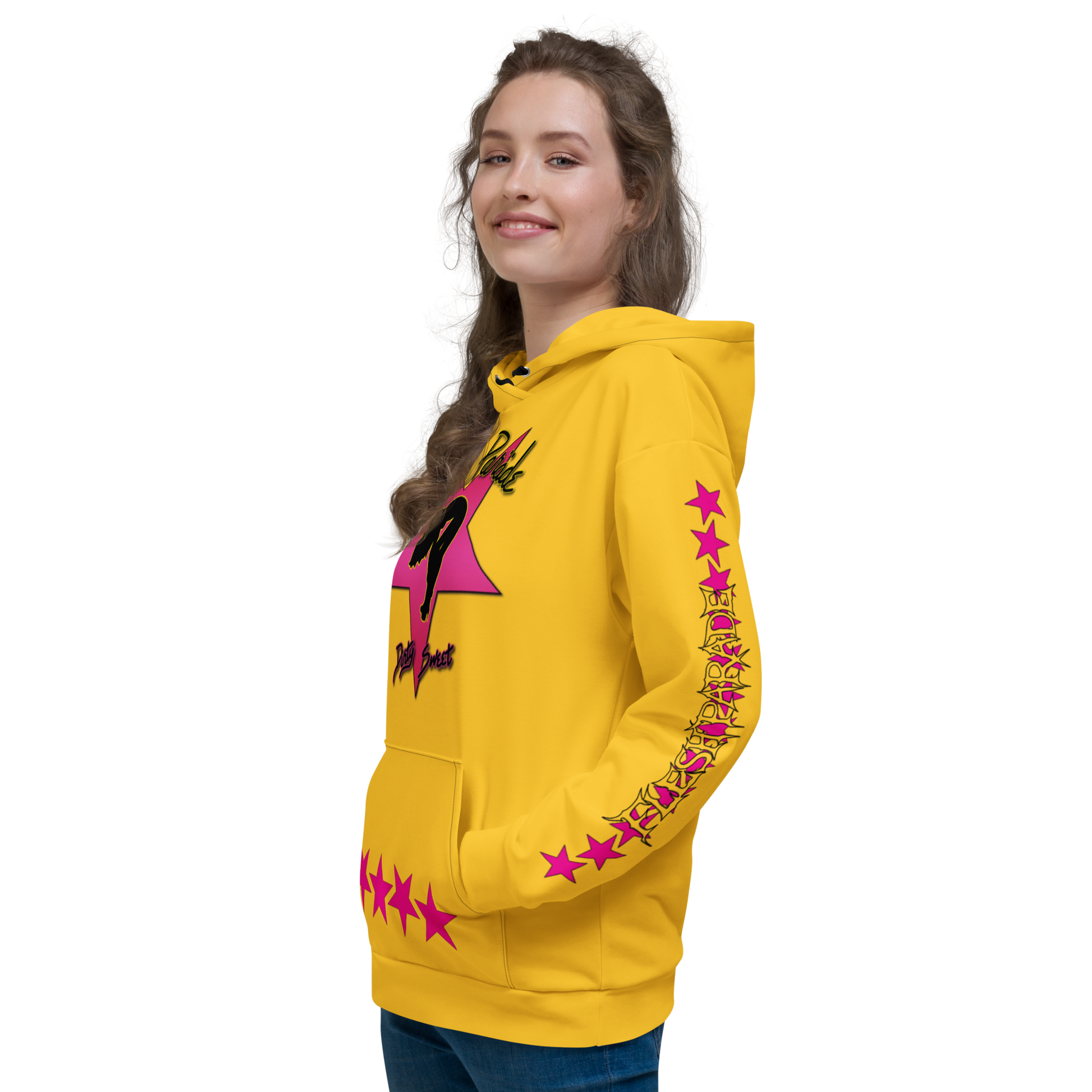 Flesh Parade "Dirty Sweet" Yellow Pullover Hoodie